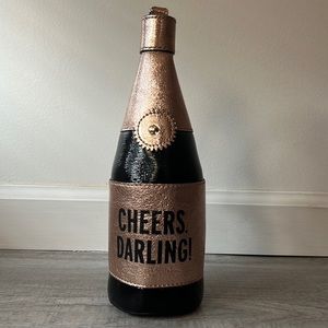 Kate Spade HTF Cheers Darling Champagne Bottle bag/wristlet